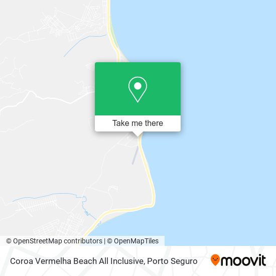 Coroa Vermelha Beach All Inclusive map