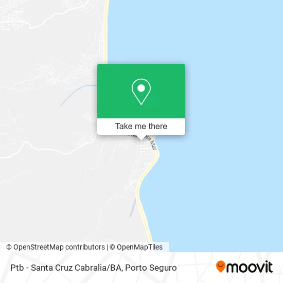 Ptb - Santa Cruz Cabralia/BA map
