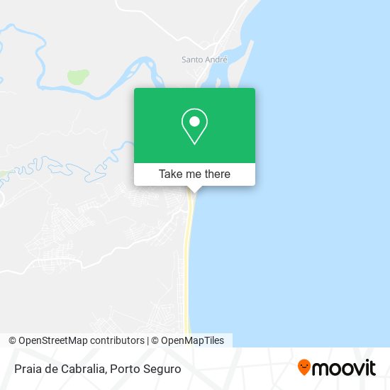 Mapa Praia de Cabralia