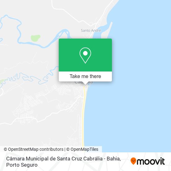 Câmara Municipal de Santa Cruz Cabrália - Bahia map