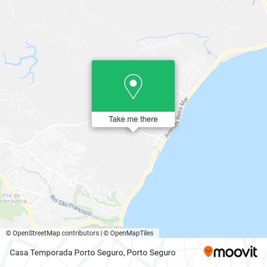 Casa Temporada Porto Seguro map