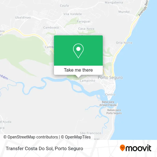 Transfer Costa Do Sol map