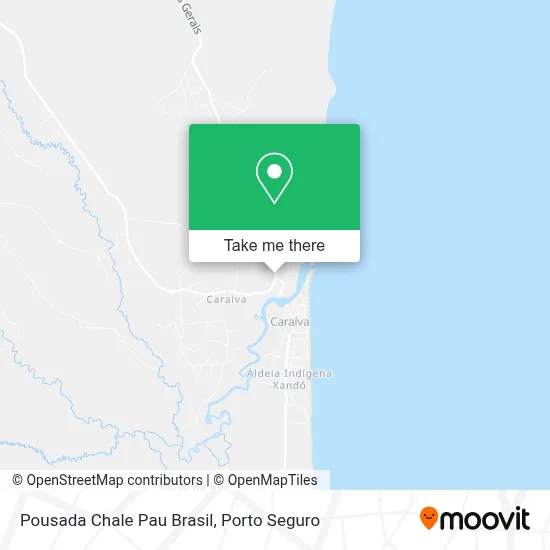 Pousada Chale Pau Brasil map