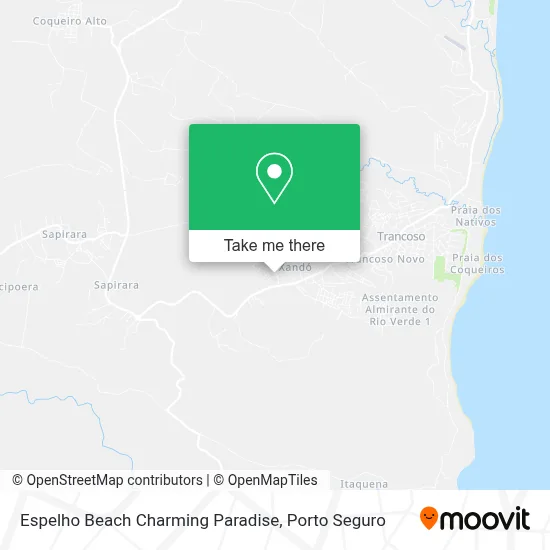 Espelho Beach Charming Paradise map