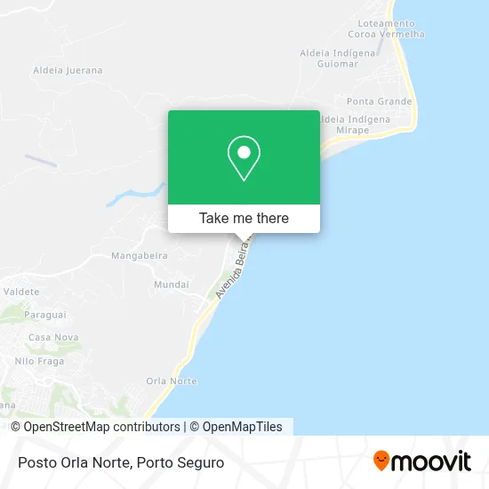 Posto Orla Norte map