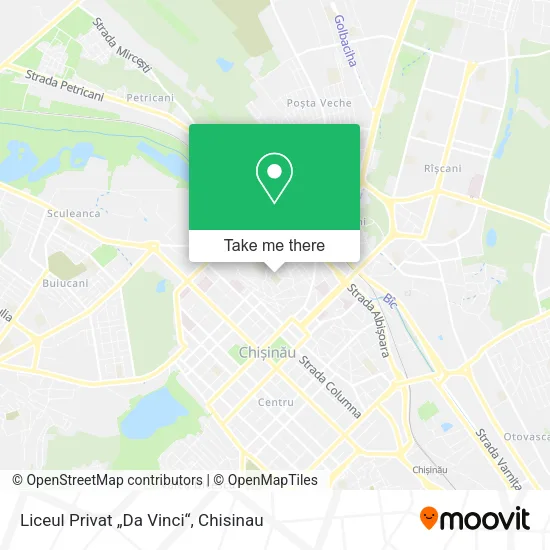 Карта Liceul Privat „Da Vinci“