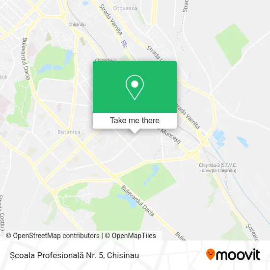 Карта Școala Profesională Nr. 5
