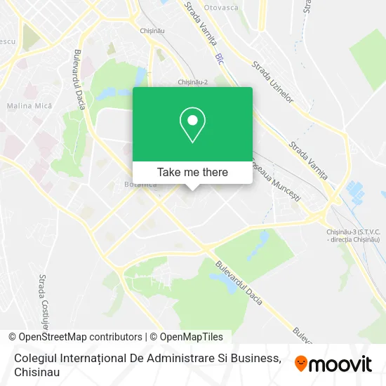 Карта Colegiul Internațional De Administrare Si Business