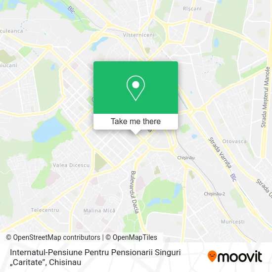 Internatul-Pensiune Pentru Pensionarii Singuri „Caritate” map