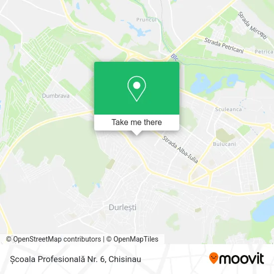 Карта Școala Profesională Nr. 6
