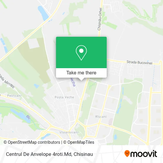 Карта Centrul De Anvelope 4roti.Md