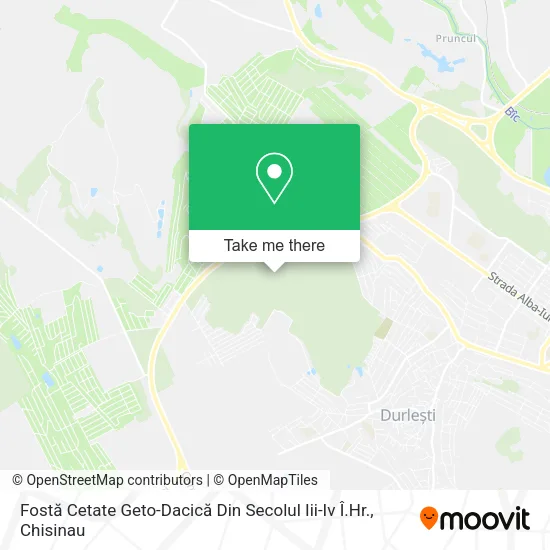 Карта Fostă Cetate Geto-Dacică Din Secolul Iii-Iv Î.Hr.