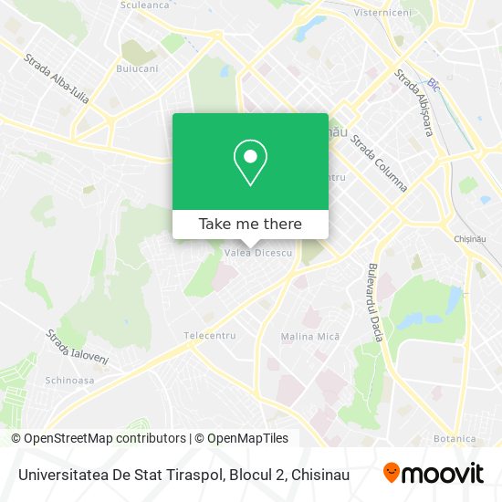 Universitatea De Stat Tiraspol, Blocul 2 map