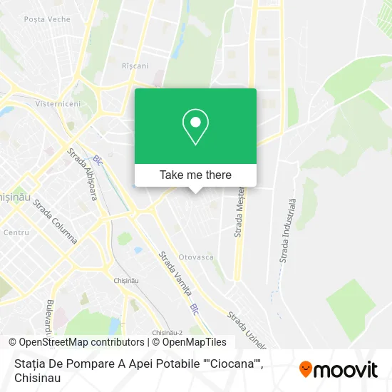Карта Stația De Pompare A Apei Potabile ""Ciocana""