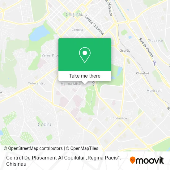 Centrul De Plasament Al Copilului „Regina Pacis” map
