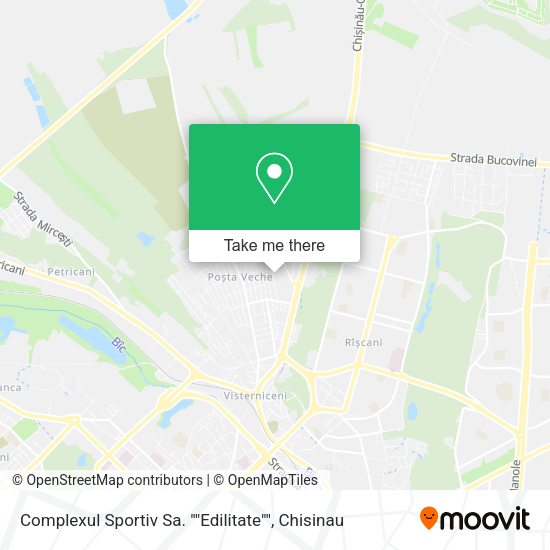Карта Complexul Sportiv Sa. ""Edilitate""
