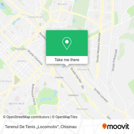 Карта Terenul De Tenis „Locomotiv”