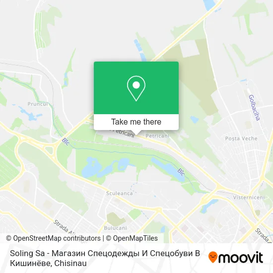 Карта Soling Sa - Магазин Спецодежды И Спецобуви В Кишинёве