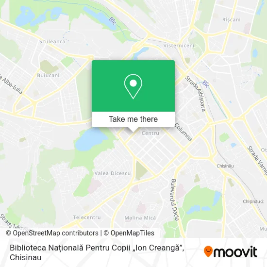 Biblioteca Națională Pentru Copii „Ion Creangă” map
