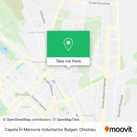 Карта Capela În Memoria Voluntarilor Bulgari