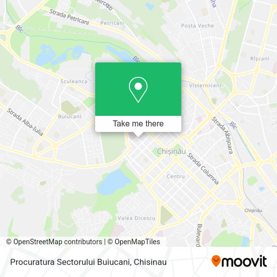 Карта Procuratura Sectorului Buiucani