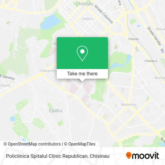 Карта Policlinica Spitalul Clinic Republican