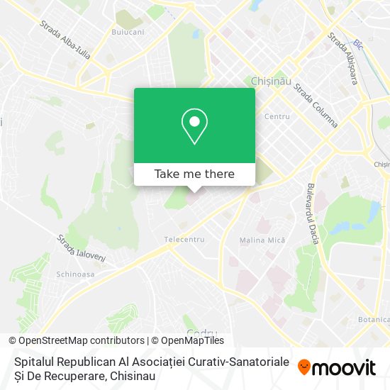 Spitalul Republican Al Asociației Curativ-Sanatoriale Și De Recuperare map