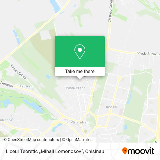 Liceul Teoretic „Mihail Lomonosov“ map