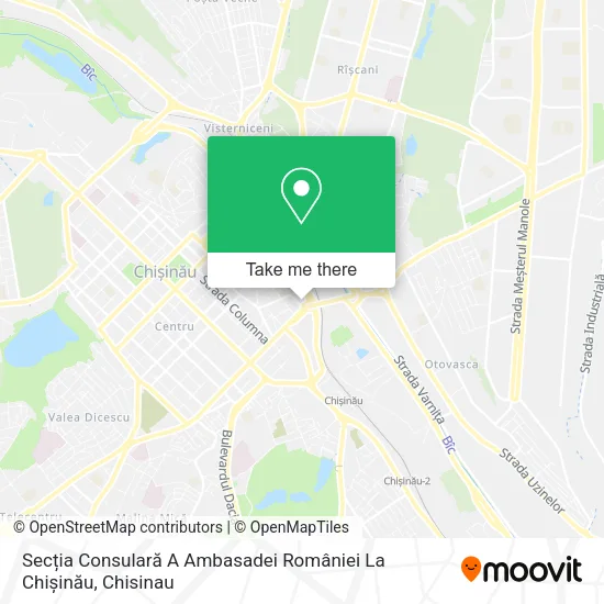 Secția Consulară A Ambasadei României La Chișinău map