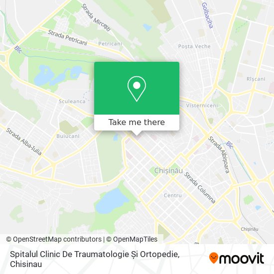 Spitalul Clinic De Traumatologie Și Ortopedie map