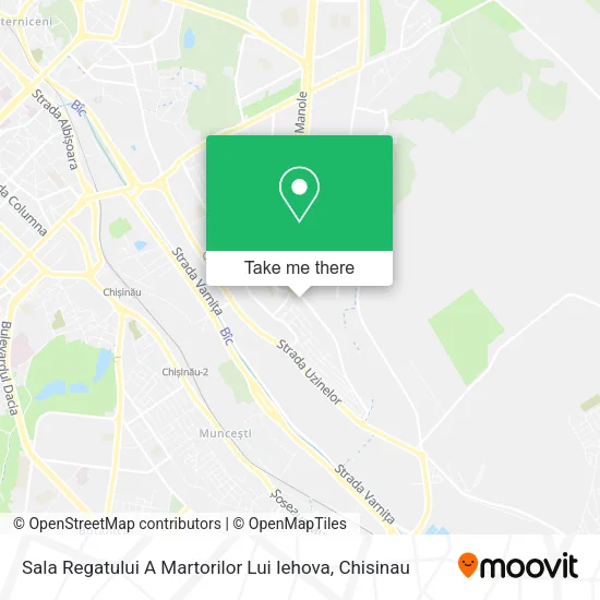 Карта Sala Regatului A Martorilor Lui Iehova