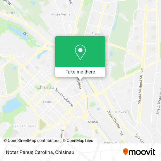 Notar Panuș Carolina map