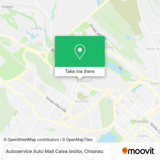 Карта Autoservice Auto Mall Calea Iesilor