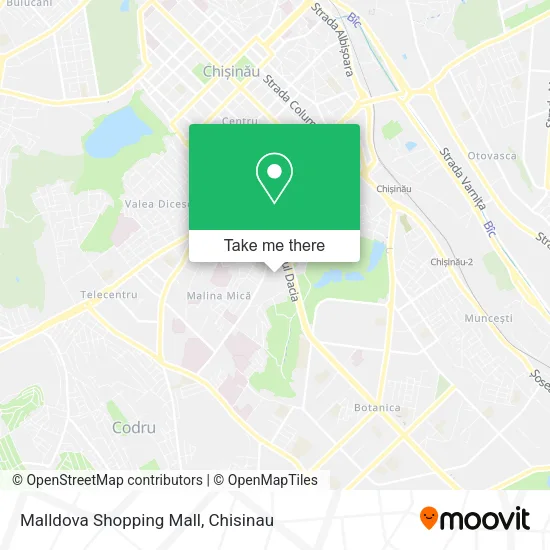 Карта Malldova Shopping Mall