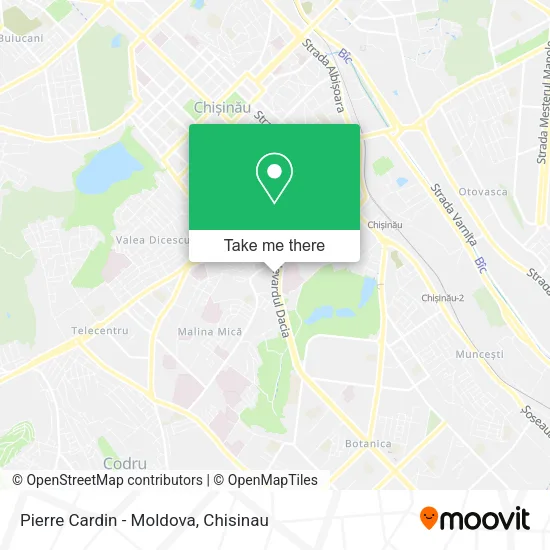 Карта Pierre Cardin - Moldova
