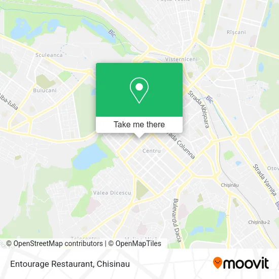 Entourage Restaurant map