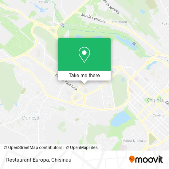 Карта Restaurant Europa