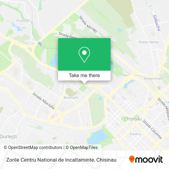Карта Zorile Centru National de Incaltaminte