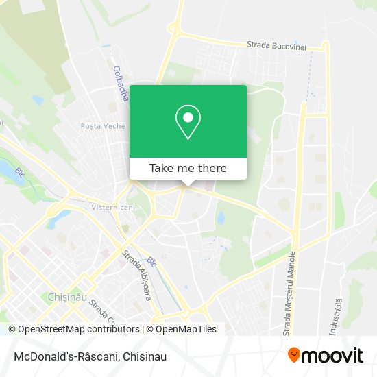 McDonald's-Râscani map