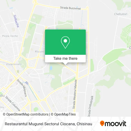 Карта Restaurantul Mugurel Sectorul Ciocana