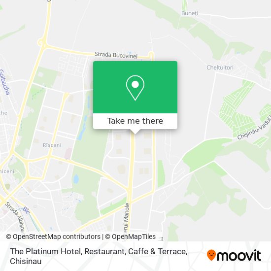 The Platinum Hotel, Restaurant, Caffe & Terrace map