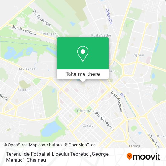 Terenul de Fotbal al Liceului Teoretic „George Meniuc” map