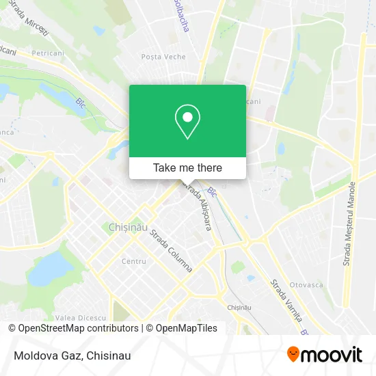 Карта Moldova Gaz