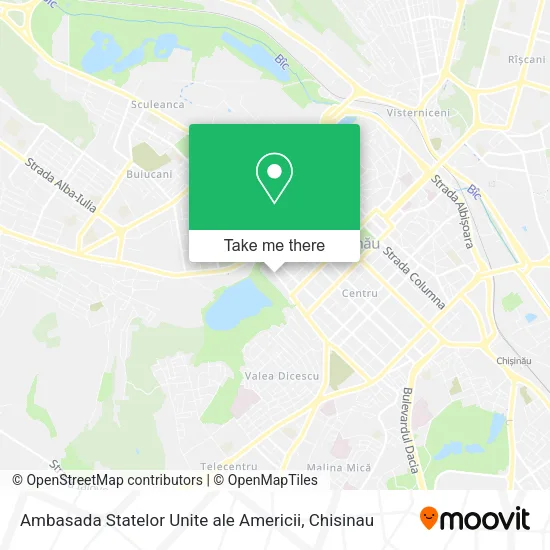 Карта Ambasada Statelor Unite ale Americii