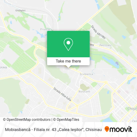 Mobiasbancă - Filiala nr. 43 „Calea Ieșilor” map