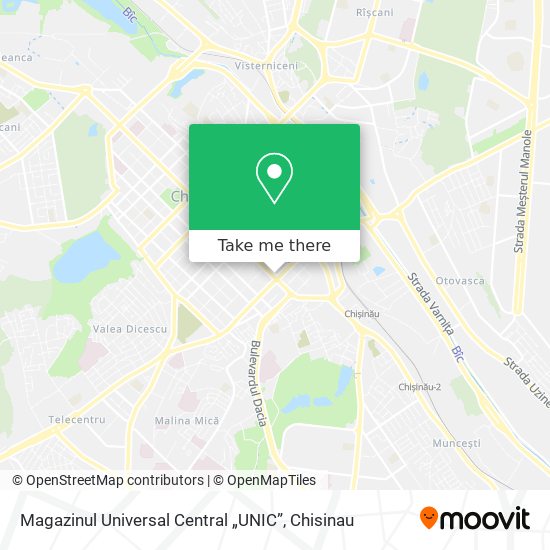 Карта Magazinul Universal Central „UNIC”