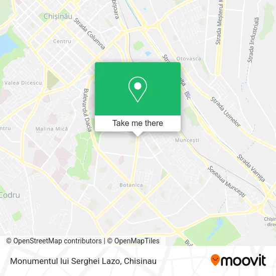 Карта Monumentul lui Serghei Lazo