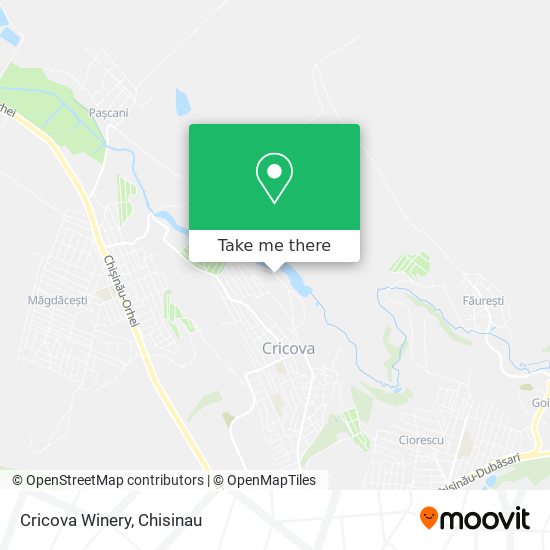 Cricova Winery map