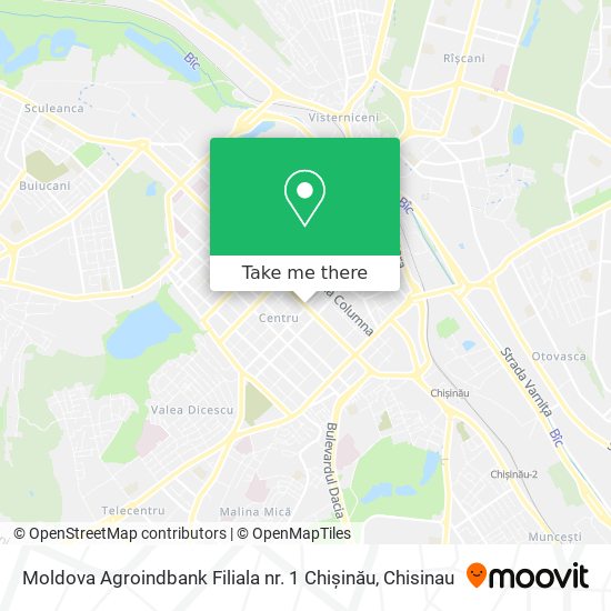 Moldova Agroindbank Filiala nr. 1 Chișinău map