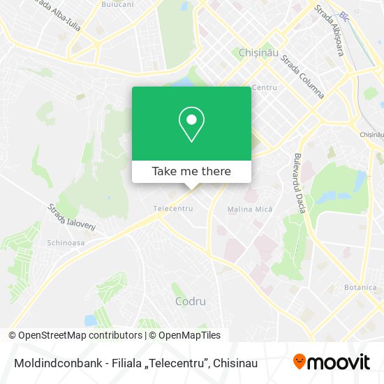 Moldindconbank - Filiala „Telecentru” map